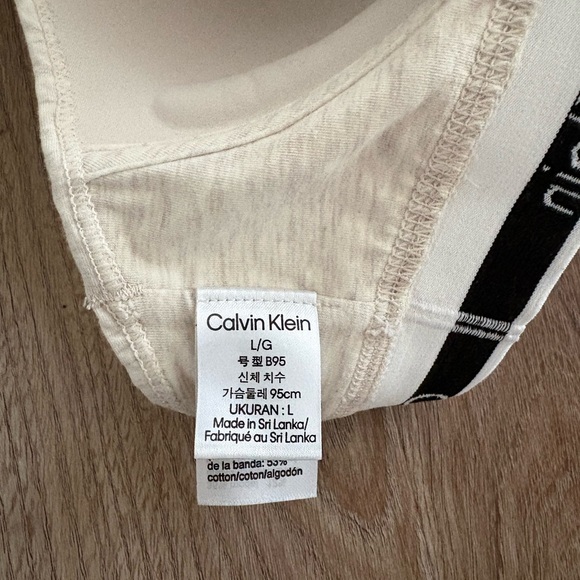 Calvin Klein Women's Beige Bralette - Picture 3 of 3